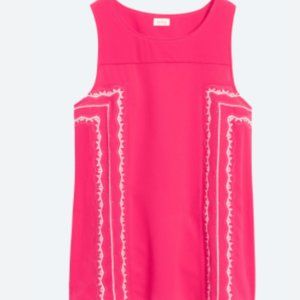 EUC Pixley Embroidered/Beaded Hot Pink Top, Size XL